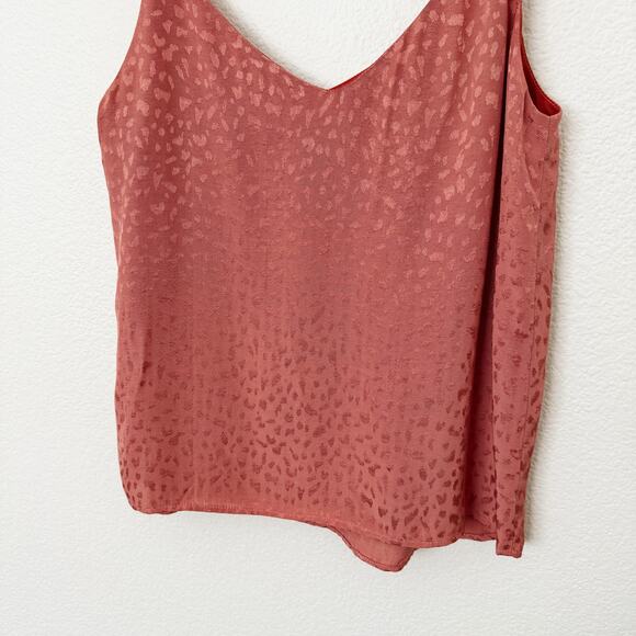 [NAF NAF] Coral Animal Print Shoulder Bow Strap Sleeveless Blouse Size Small S - Picture 7 of 10